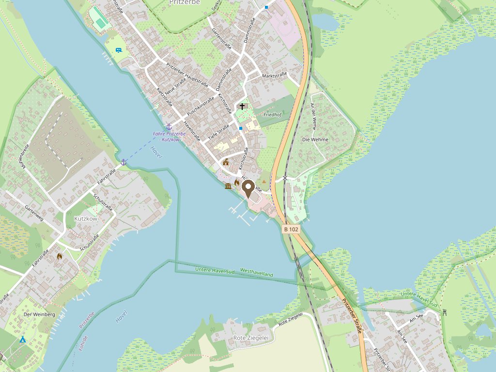 Map showing the location of Samorr Thai Restaurant, Havelstraße 24, Havelsee
